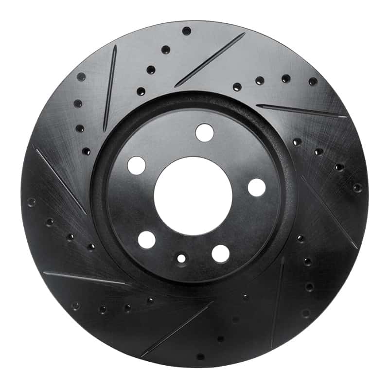 R1 Concepts — R1 05-11 Audi A6 Quattro Front Left Drilled & Slotted Black Brake Rotor
R1 Brake Rotor Drill - view 1