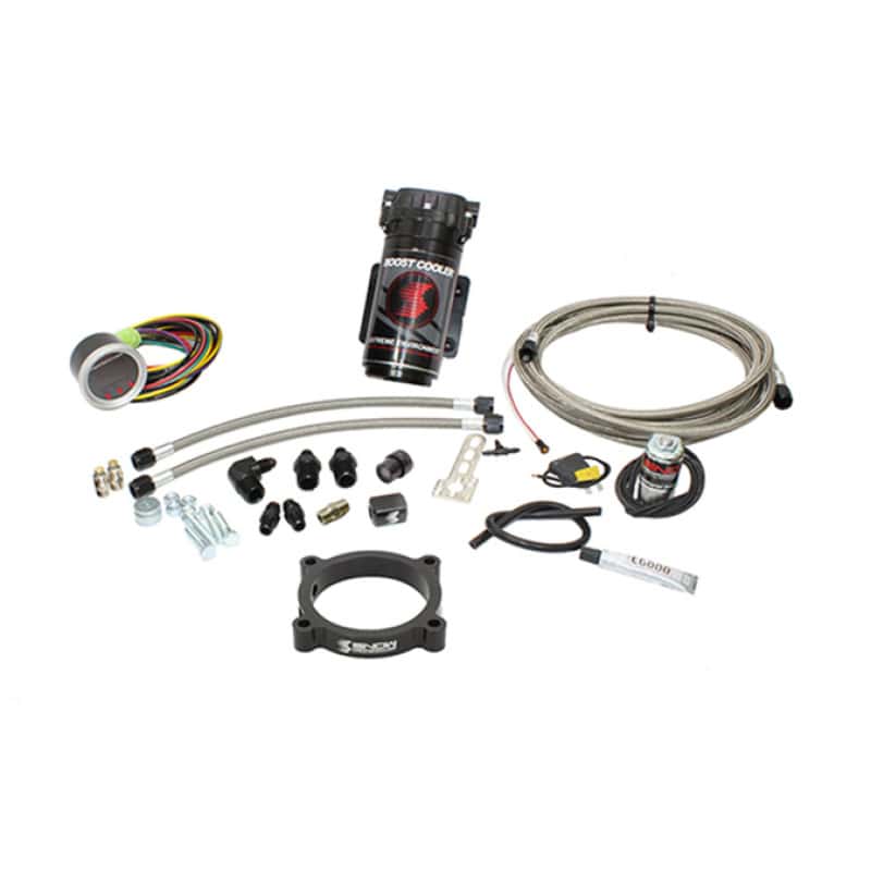 Snow Performance — Snow Performance 11-17 Mustang Stg 2 Boost Cooler F/I Water Inj. Kit (SS Brded Line/4AN Fittings) w/
Water/Meth Inject Kt - view 1