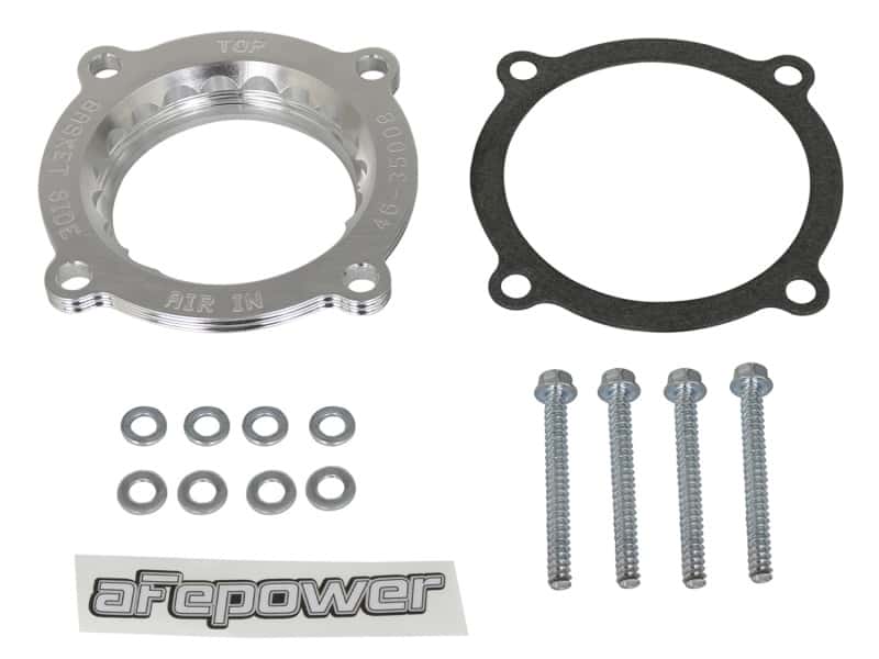 aFe — aFe Silver Bullet Throttle Body Spacer 2018+ Jeep Wrangler (JL) V6 3.6L
Throttle Body Spacer - view 5