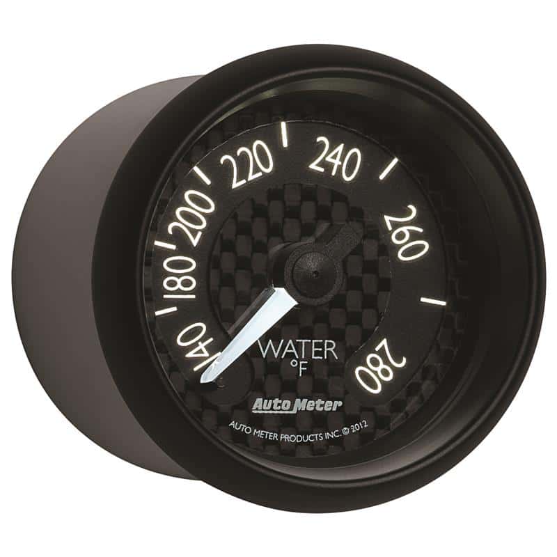 AutoMeter — Autometer GT Series 52mm Mechanical 140-280 Deg F Water Temperature Gauge
2-1/16" WATER TEMP, - view 7
