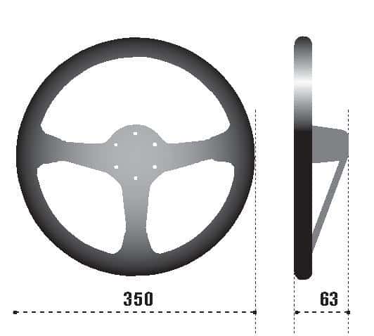 SPARCO — Sparco Steering Wheel L777 Leather Black - view 3