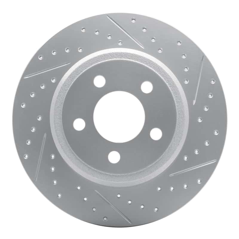 R1 Concepts — R1 08-15 Audi Tt Quattro Rear Right Drilled & Slotted Geo-Carbon Rotor - view 1