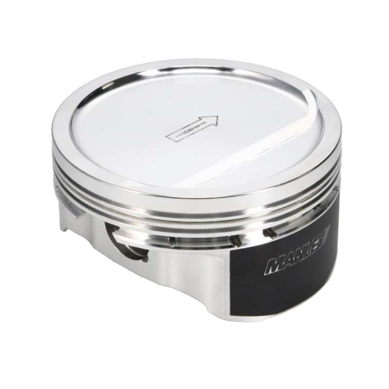 Manley Performance — Manley Small Block Chevy LS Series 4.080in Bore 1.115in CD -18cc Dish Platinum Series Pistons - E/D
Piston Set - view 5
