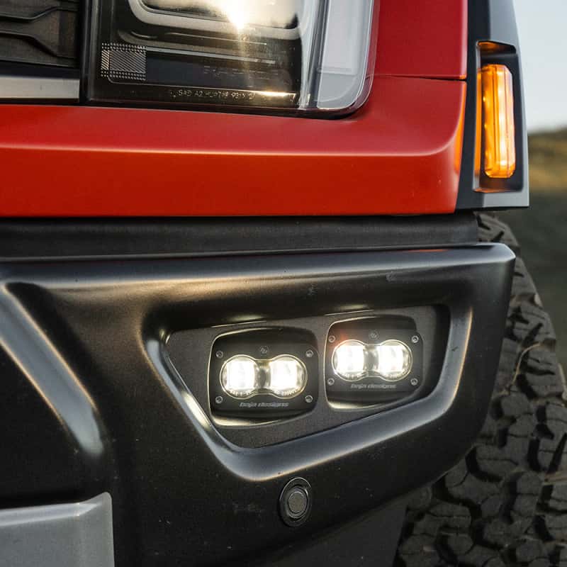 Baja Designs — Baja Designs 21-22 Ford F-150 Raptor S2 SAE Dual Fog Pocket Light Kit - Clear - view 3