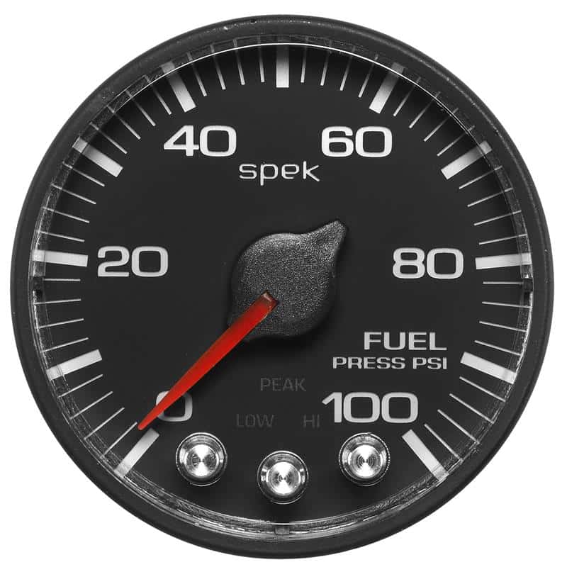 AutoMeter — Autometer Spek-Pro Gauge Fuel Press 2 1/16in 100psi Stepper Motor W/Peak & Warn Blk/Blk
GA 2" FP 100 BFB SPK - view 2