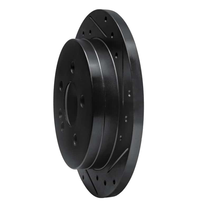 R1 Concepts — R1 98-05 Mercedes-Benz ML320 Rear Right Drilled & Slotted Black Brake Rotor
R1 Brake Rotor Drill - view 2