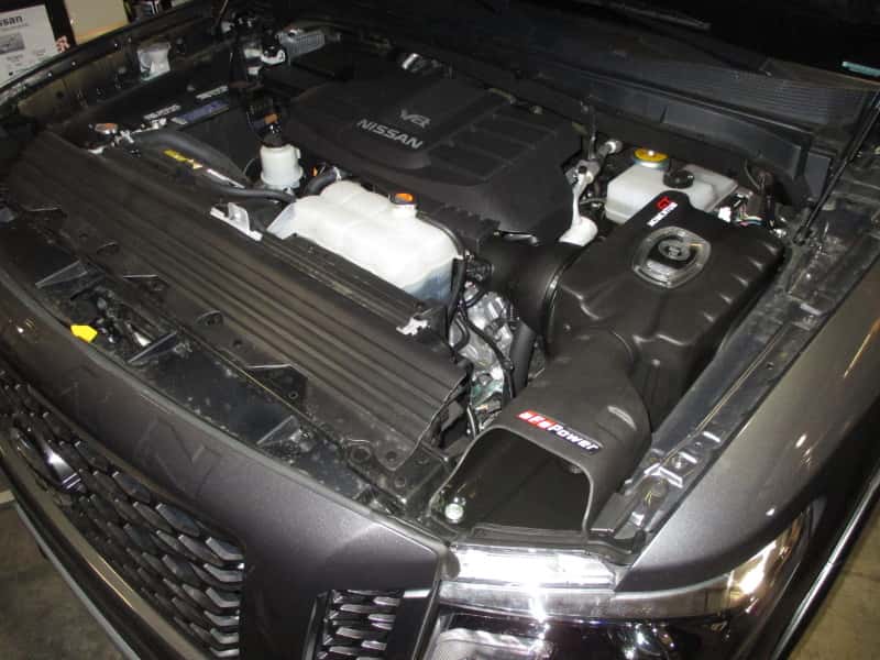 aFe — aFe Momentum GT Dynamic Air Scoop 17-19 Nissan Titan XD V8-5.6L
Dynamic Air Scoop - view 6