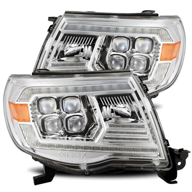 AlphaRex — AlphaRex 05-11 Toyota Tacoma NOVA LED Projector Headlights Plank Style Chrome w/Activation Light/DRL
Projector Headlights - view 2