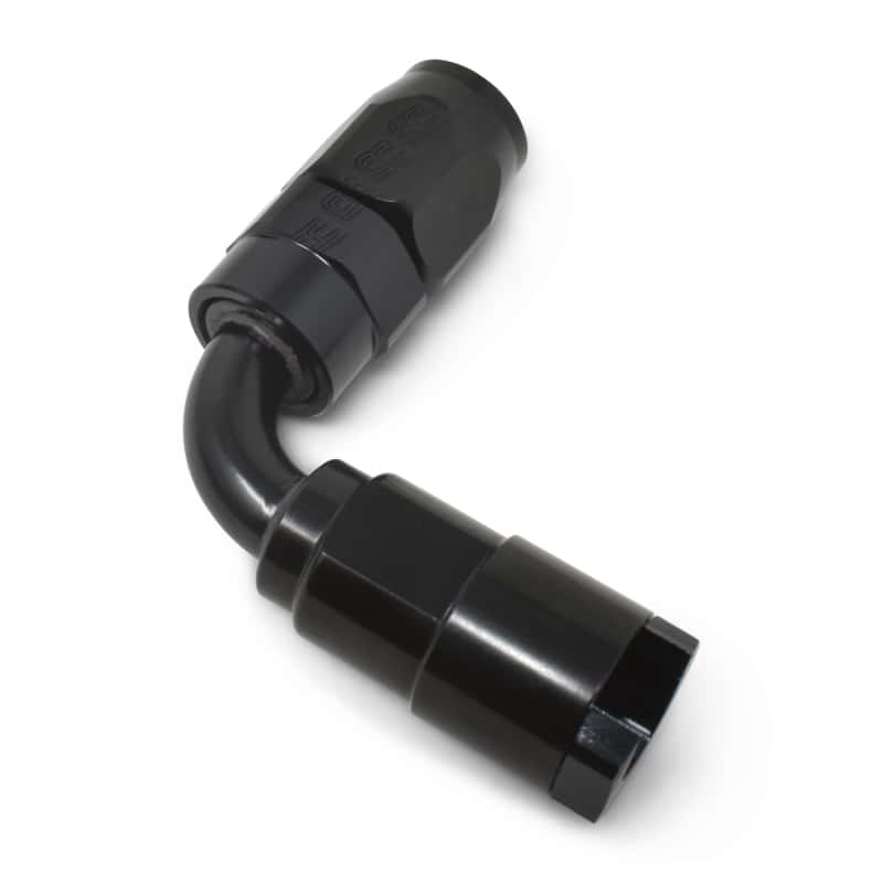 Russell — Russell Performance 3/8in SAE Quick Disc Female to -6 Hose Black 90 Degree Hose End
Hose End - view 5