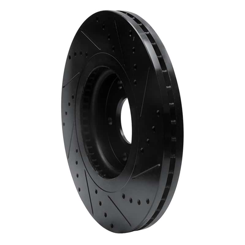 R1 Concepts — R1 15-21 Kia Sedona Front Left Drilled & Slotted Black Brake Rotor
R1 Brake Rotor Drill - view 4