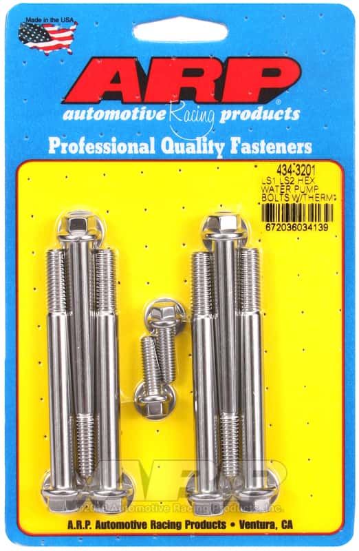 ARP — ARP LS1 LS2 SS Hex Water Pump Bolts w/ Thermostat Housing Bolts Kit - view 1