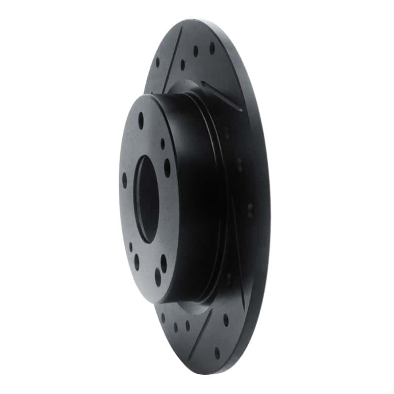 R1 Concepts — R1 2016-2025 Honda Civic Coupe Rear Left Drilled & Slotted Black Brake Rotor
R1 Brake Rotor Drill - view 2