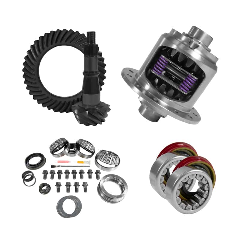 Yukon Gear & Axle — Yukon 9.5in GM 4.56 Rear Ring & Pinion Install Kit 33 Spline Positraction Axle Bearing and Seals
Gear & Install Pkg
Gear/Install Pkg - view 1