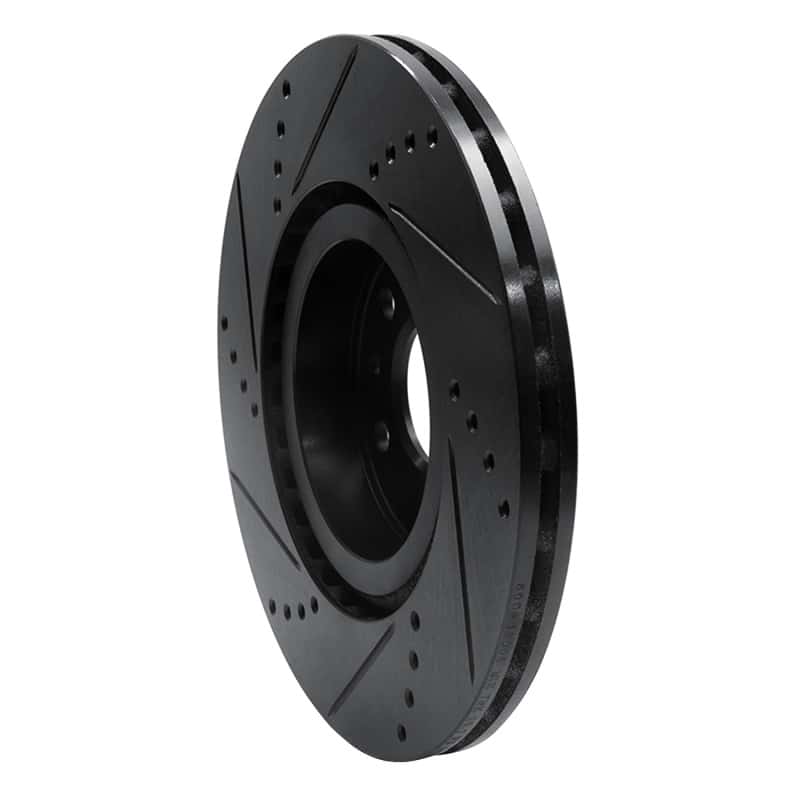 R1 Concepts — R1 91-20 Alfa Romeo 164 Front Right Drilled & Slotted Black Brake Rotor
R1 Brake Rotor Drill - view 4