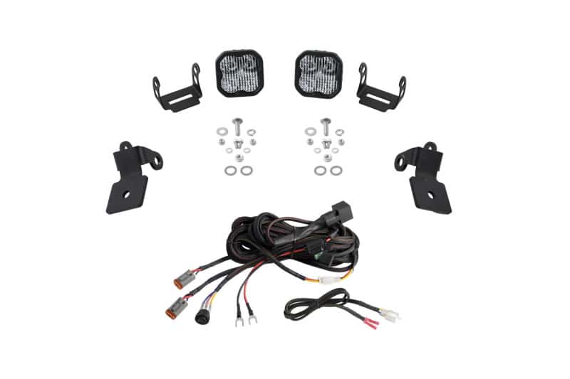 Diode Dynamics — Diode Dynamics 20-Present Polaris RZR A-Pillar LED Pod Kit SS3 Pro - White Combo - view 1