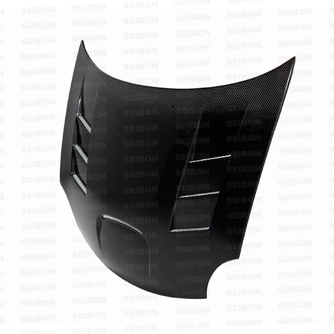 Seibon — Seibon 03-05 Dodge SRT-4 TS Style Carbon Fiber Hood - view 2
