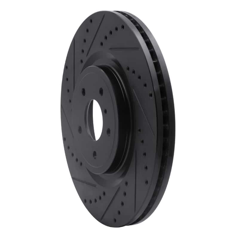 R1 Concepts — R1 08-25 Infiniti QX70 Front Left Drilled & Slotted Black Brake Rotor
R1 Brake Rotor Drill - view 2