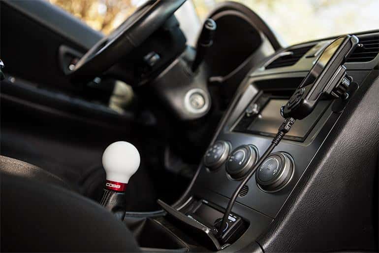 COBB — Cobb Subaru 5-Speed COBB Knob - White w/ Race Red - view 2