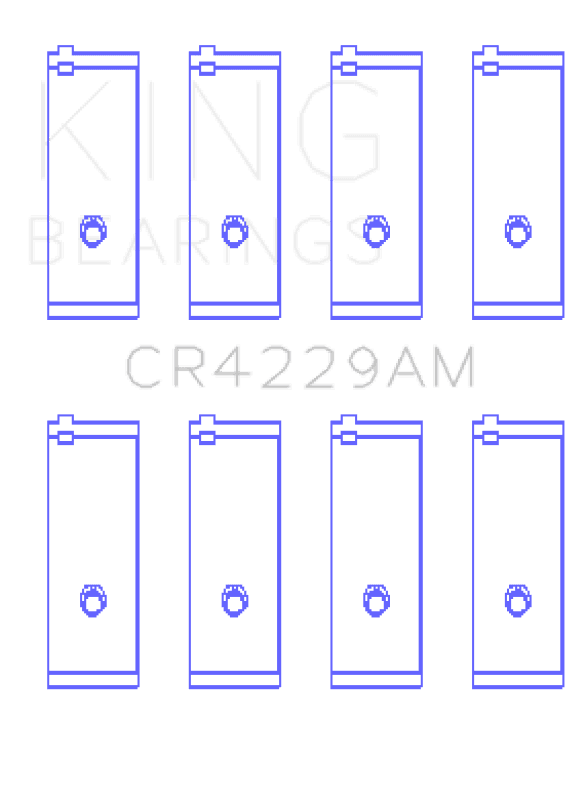 King Engine Bearings — King Engine Bearings Toyota 2E (Size +0.25mm) Connecting Rod Bearing Set
Engine Bearing - view 1