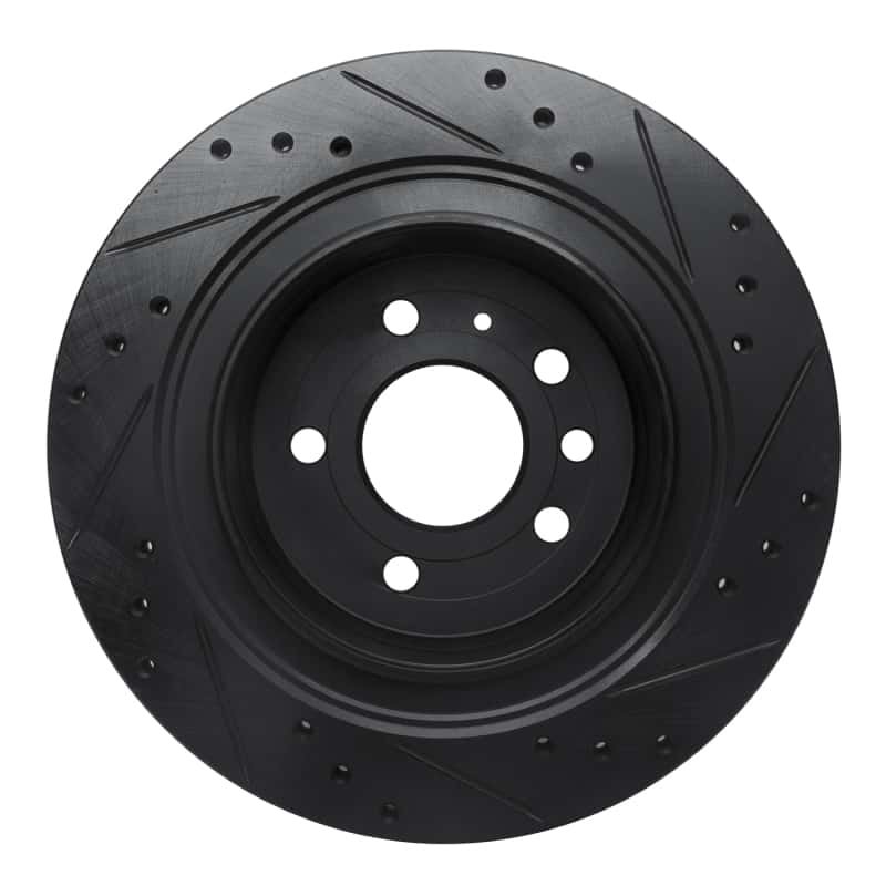 R1 Concepts — R1 02-10 Saab 9-5 Rear Left Drilled & Slotted Black Brake Rotor
R1 Brake Rotor Drill - view 5