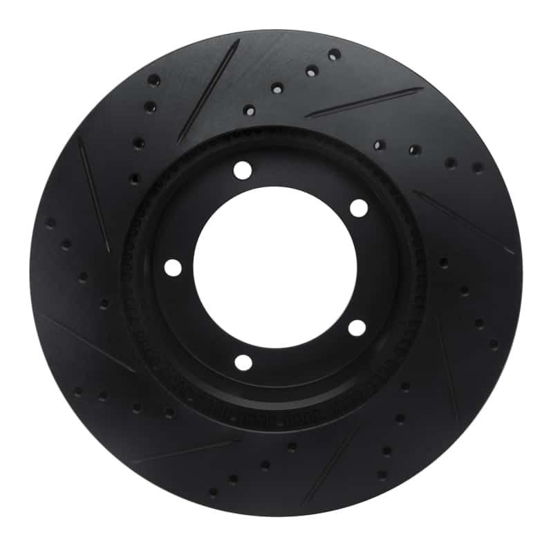 R1 Concepts — R1 98-07 Lexus LX470 Front Right Drilled & Slotted Black Brake Rotor
R1 Brake Rotor Drill - view 5