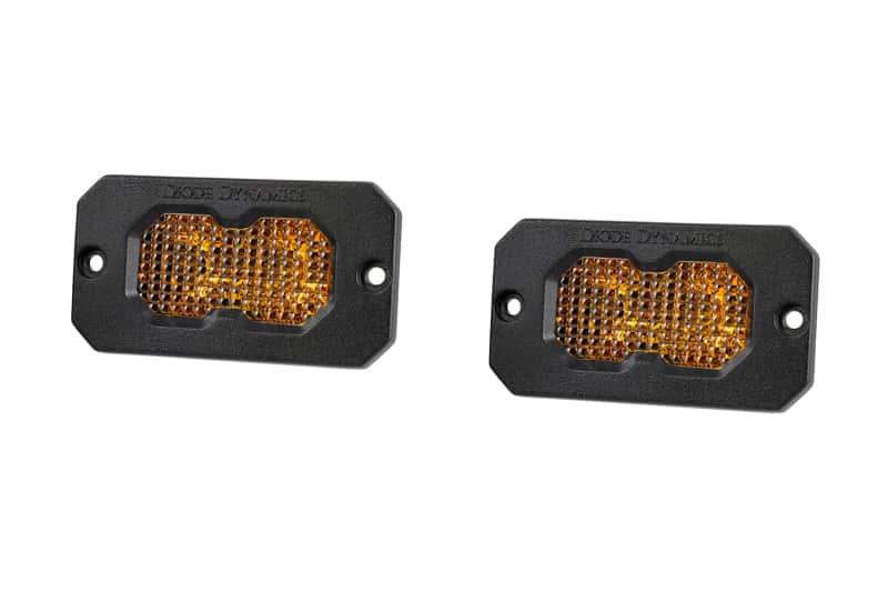 Diode Dynamics — Diode Dynamics C2 2.0 Sport Yellow Flood Flush ABL (Pair) - view 1