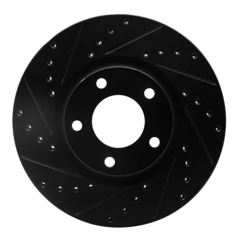 R1 Concepts — R1 04-15 Mazda 3 Front Left Drilled & Slotted Black Brake Rotor
R1 Brake Rotor Drill - view 1