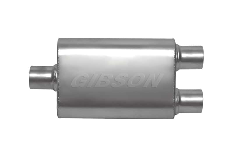 Gibson — Gibson CFT Superflow Center/Dual Oval Muffler - 4x9x13in/3in Inlet/2.5in Outlet - Stainless
Muffler - view 1