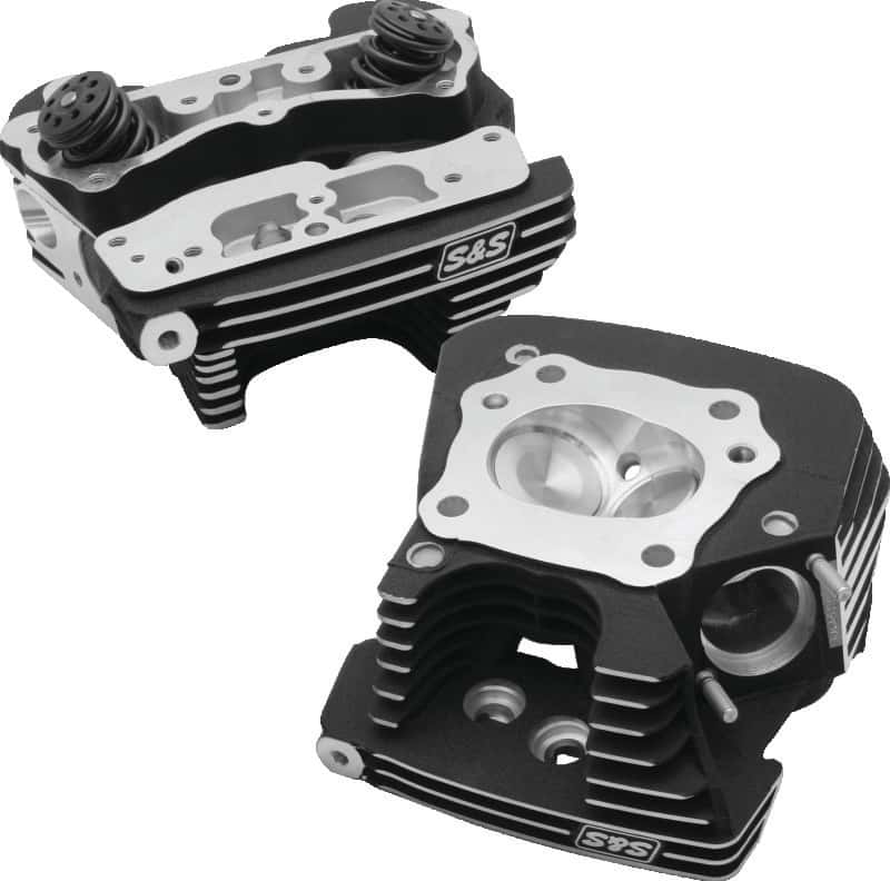 S&S Cycle — S&S Cycle 99-05 BT Super Stock 79cc Cylinder Head Kit - Wrinkle Black - view 1