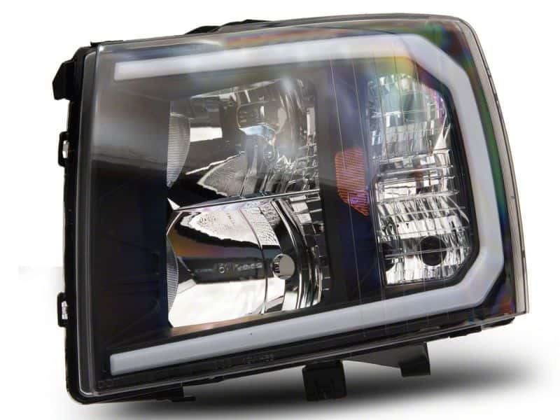 Raxiom — Raxiom 07-13 Chevrolet Silverado 1500 Axial Series Headlights w/ LED Bar- Blk Housing (Clear Lens)
Headlights - view 5
