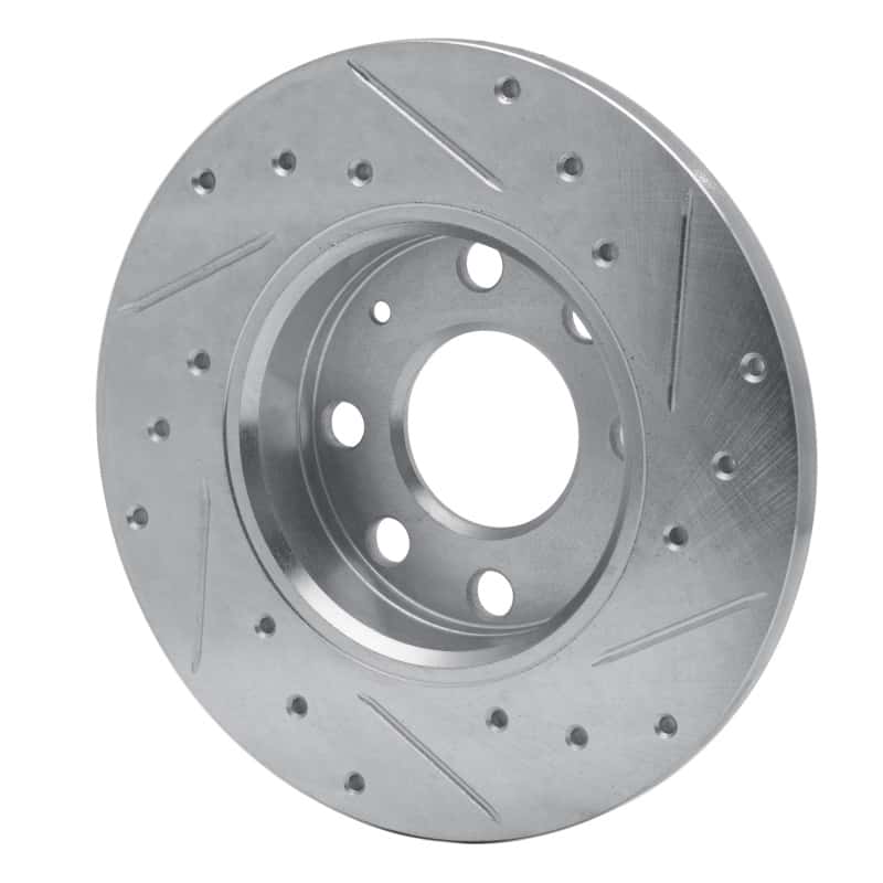 R1 Concepts — R1 88-89 Pontiac LeMans Front Left Drilled & Slotted Silver Brake Rotor
R1 Brake Rotor Drill - view 4