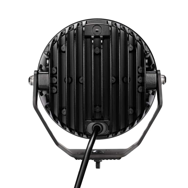 Go Rhino — Go Rhino Xplor Blackout Series Round LED Spot Light Beam w/DRL (Surface/Thread Stud Mnt) 7in. - Blk
BLK-SpotLight W/ DRL - view 2