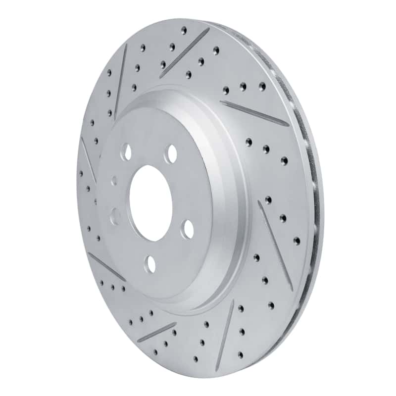 R1 Concepts — R1 17-25 Tesla Model 3 Rear Left Drilled & Slotted Geo-Carbon Rotor - view 2