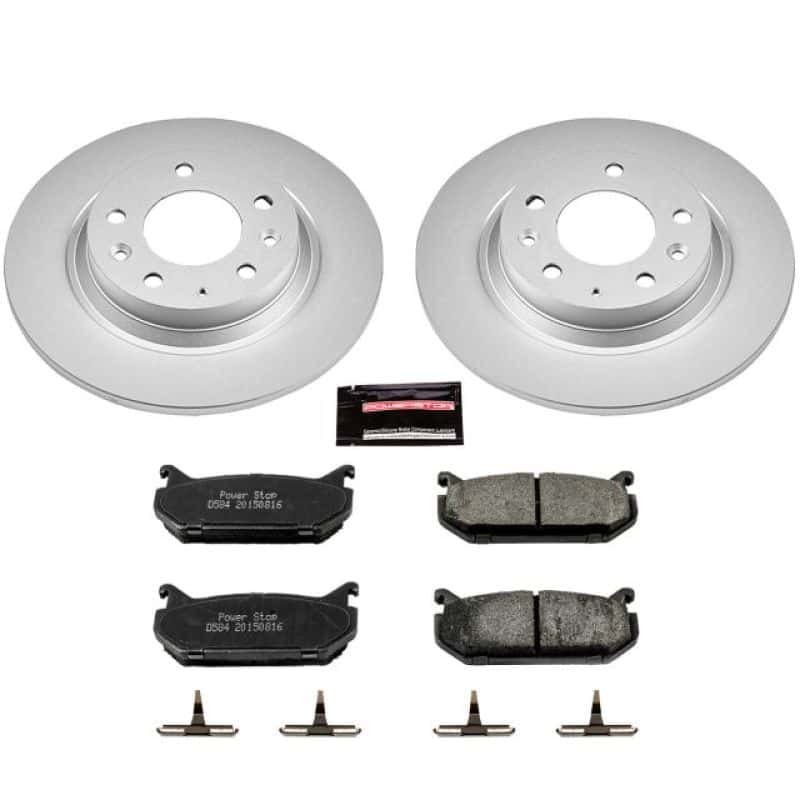 PowerStop — Power Stop 98-02 Mazda 626 Rear Z17 Evolution Geomet Coated Brake Kit - view 1