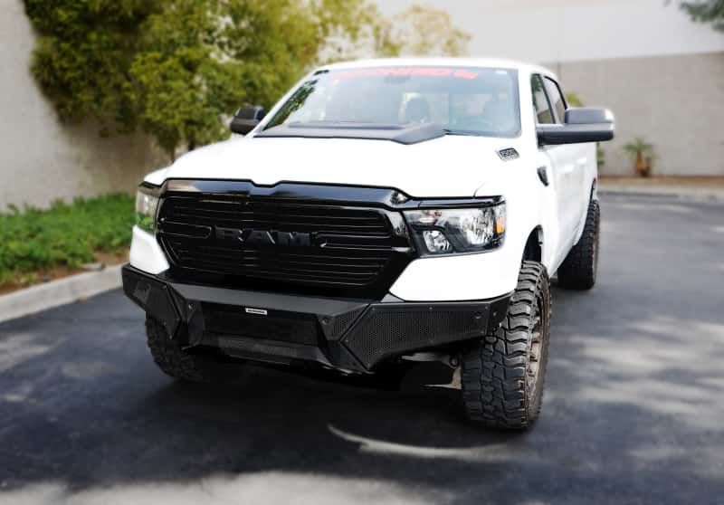 Go Rhino — Go Rhino 19-24 Ram 1500 (Excl. Rebel/Warlock/TRX) Element Front Bumper w/Pwr Bar - Tex. Blk
Element w Power Bar - view 7