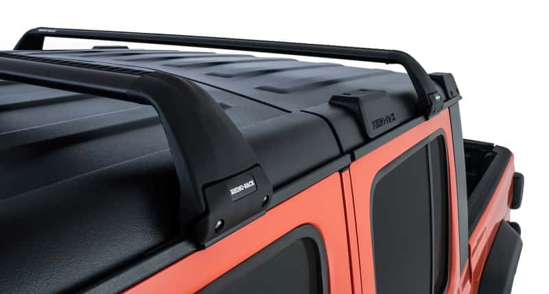 Rhino-Rack — Rhino-Rack 07-22 Jeep Wrangler JK/JL 4 Door Hard Top Vortex SG 2 Bar Roof Rack - Black
Roof Rack - view 3