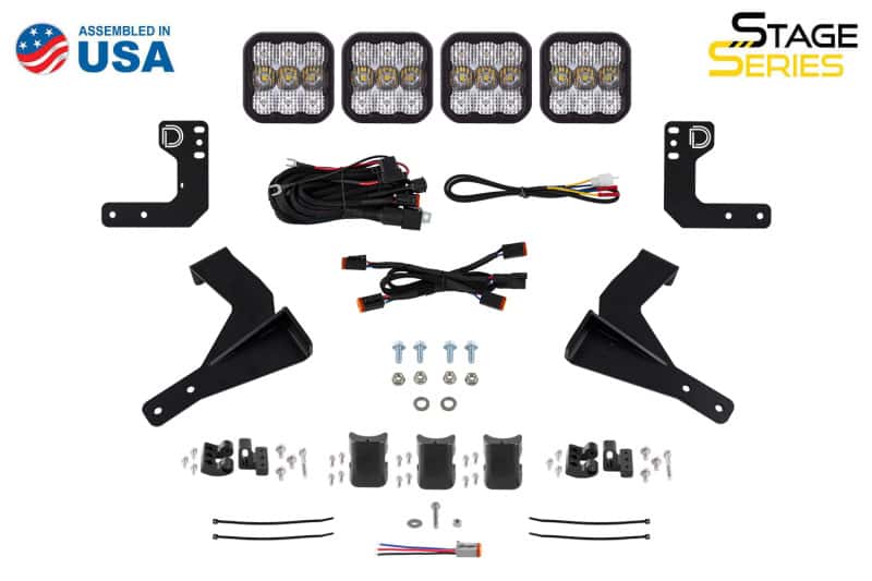 Diode Dynamics — Diode Dynamics 2024 Toyota Tacoma Stage Series Grille Bracket Kit - view 7