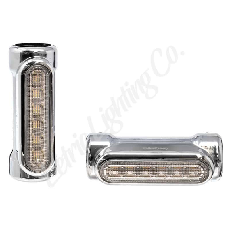Letric Lighting — Letric Lighting Engine Guard Lights Chr/Wht - view 1