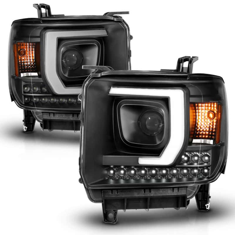 ANZO — ANZO 2014-2015 GMC Sierra 1500HD Projector Plank Style Headlight Black W/ DRL
Head Light Set
HdLtSet - view 8