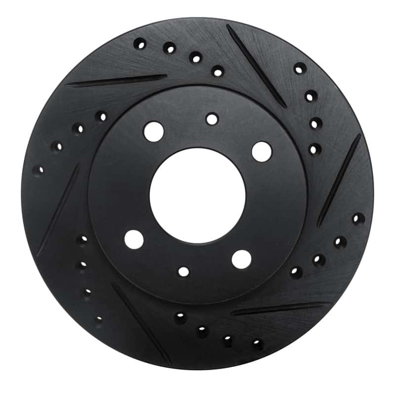 R1 Concepts — R1 86-17 Nissan Pulsar NX Front Right Drilled & Slotted Black Brake Rotor
R1 Brake Rotor Drill - view 1