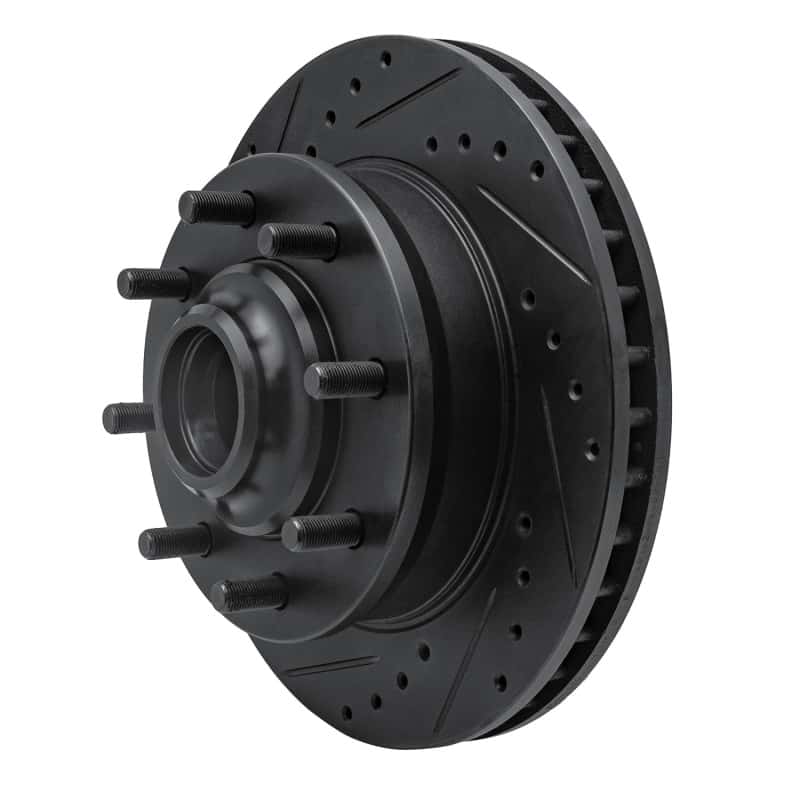 R1 Concepts — R1 71-95 Chevrolet P20 Front Left Drilled & Slotted Black Brake Rotor
R1 Brake Rotor Drill - view 2