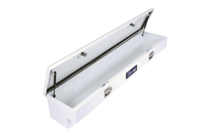 Dee Zee — Dee Zee Universal Tool Box - Hardware Side Mount - White 60In
ToolBxTrkBedSideRail - view 4