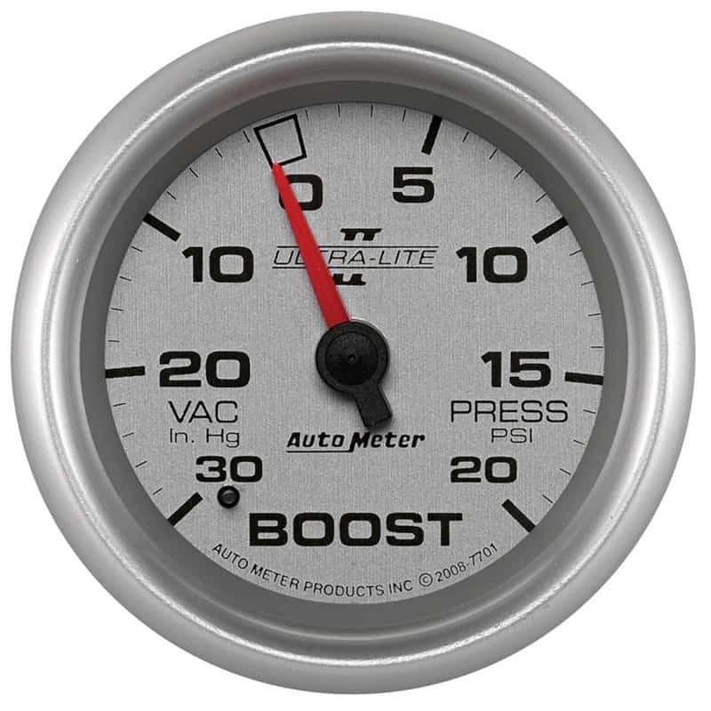 AutoMeter — Autometer UL II 2-5/8in 30in HG/20 PSI Mechanical Boost/Vacuum Gauge
2-5/8" BOOST-VAC, 30 - view 1