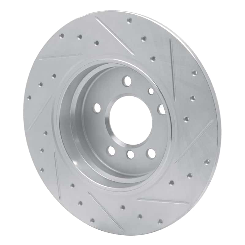 R1 Concepts — R1 91-01 BMW 850CSI Rear Left Drilled & Slotted Silver Brake Rotor
R1 Brake Rotor Drill - view 4