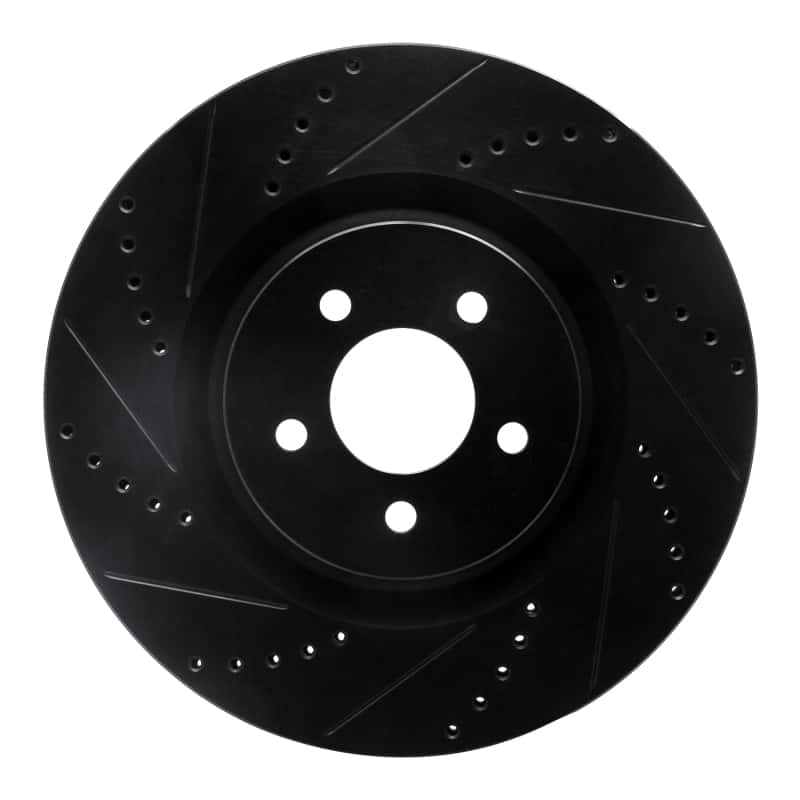 R1 Concepts — R1 07-14 Ford Mustang Front Left Drilled & Slotted Black Brake Rotor
R1 Brake Rotor Drill - view 1