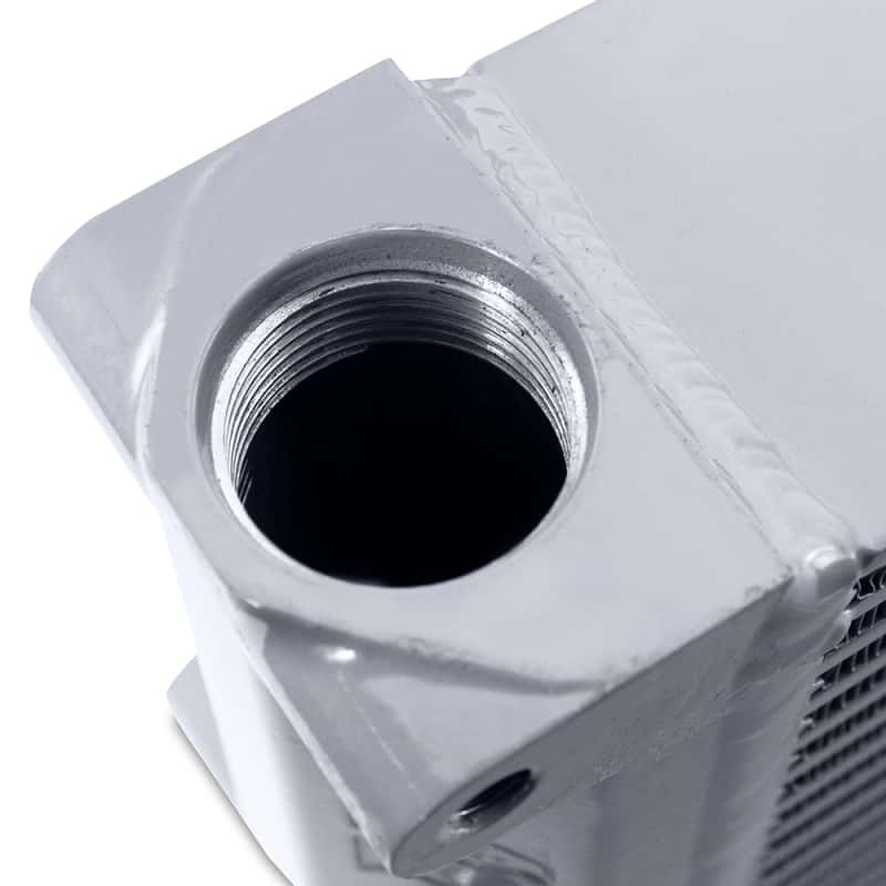 Mishimoto — Mishimoto Heavy-Duty Oil Cooler - 17in. Same-Side Outlets - Silver
Oil Cooler - view 4