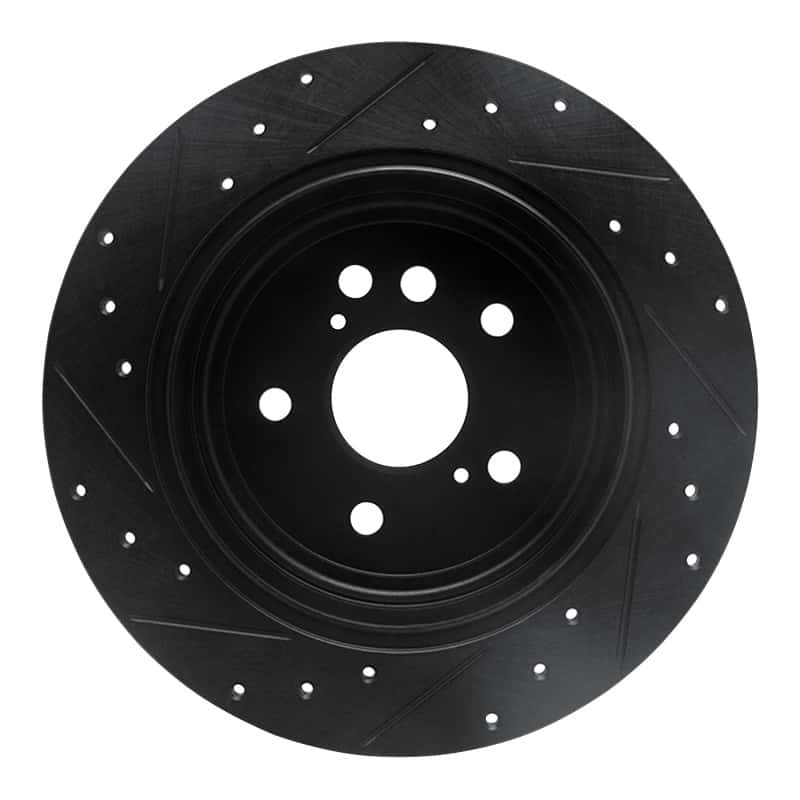 R1 Concepts — R1 04-05 Toyota RAV4 Rear Right Drilled & Slotted Black Brake Rotor
R1 Brake Rotor Drill - view 5