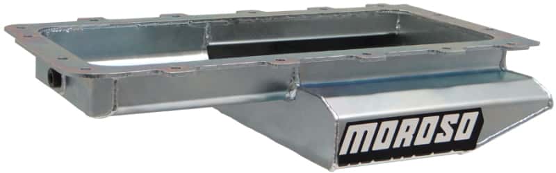 Moroso — Moroso Ford 4.6/5.4L Cobra Replica (w/Rear Sump) Road Race Baffled Wet Sump 7qt 4in Steel Oil Pan - view 1