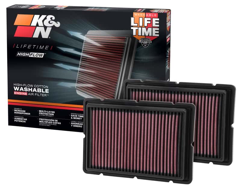 K&N Engineering — K&N Replacement Air Filter 05-09 Ferrari F360 11.125in O/S Length x 7.625 O/S Width x 1.313in H
Replacement Air Filt
Air Filter - view 5