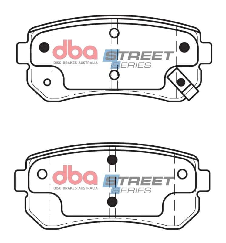 DBA — DBA 06-07 Hyundai Accent (Rear Rotor) Street Series Rear Brake Pads
Brake Pad - view 1
